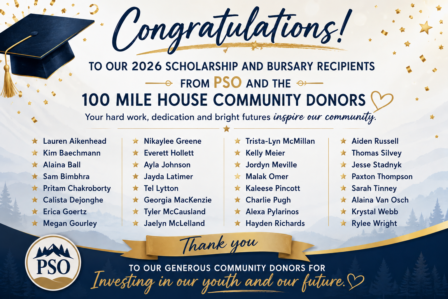 2026 Scholarship Announcement